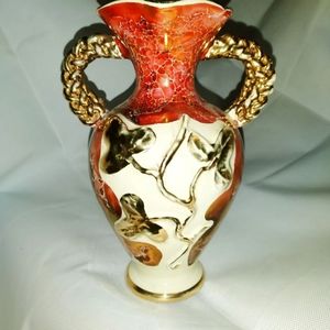 Italian pottery urn shaped vase